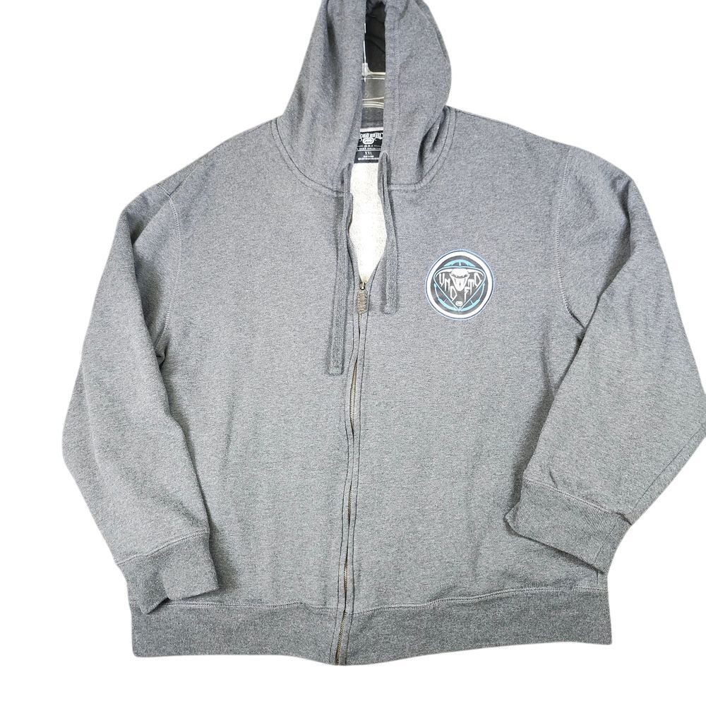 Ecko Unltd Mixed Martial Arts MMA Gray Full Zip Hoodie Sweatshirt XXL