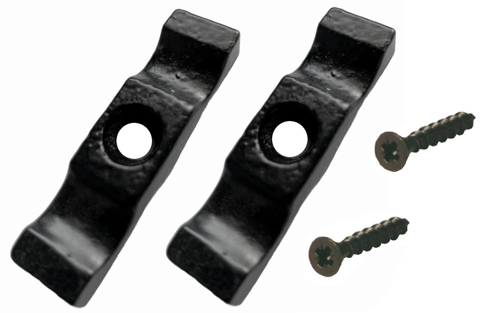 Turn Button Latch Thumb Catch Black Rabbit Hutch Shed Door Pack of  2 + screws