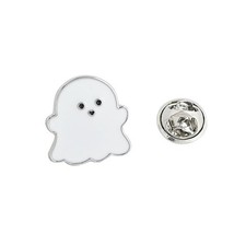 Super Cute Small White Ghost Brooch Pin - Spooky Halloween Decoration for Bag...