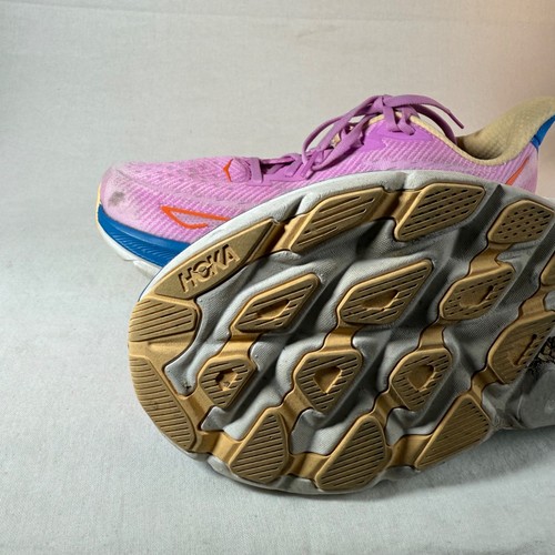 Hoka One One Clifton 9 Running Shoes Pink Comfort Sneakers womens 10.5 D 1J - Picture 9 of 14