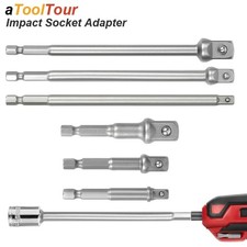 Socket Adapter 1/4 Hex Shank to Square Drive Converter Set
