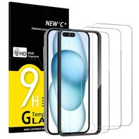Iphone 16 15 Schutzglas Displayschutzfolie 3 StüCk 6,1 Zoll 9H HäRte Ultra-Klar