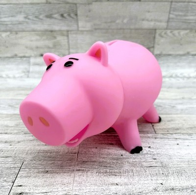 Disney Pixar Toy Story Hamm Hard Plastic Pink ''Piggy'' Bank w/Movable Head