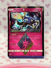 Xerneas Prism Star 144/214 Prism Rare SM - Lost Thunder Pokemon Holo Near Mint