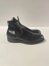 Vtg  NOS Military Black Leather Safety Toe BILTRITE  Chelsea Boots Men's 10 XW