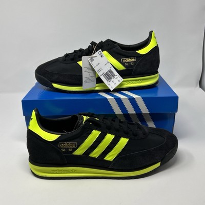 NEW adidas Originals SL 72 RS Men s Black Yellow Sneaker IG4647 Size 9