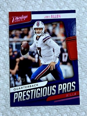 2024 Josh Allen SP 17/25 Panini Prestige Jersey # Match 1/1 Purple Prizm Bills