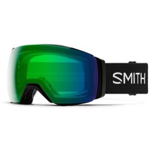 Smith I/O Mag XL Snow Goggles Black Frame, Everyday Green Mirror Lens Bonus New