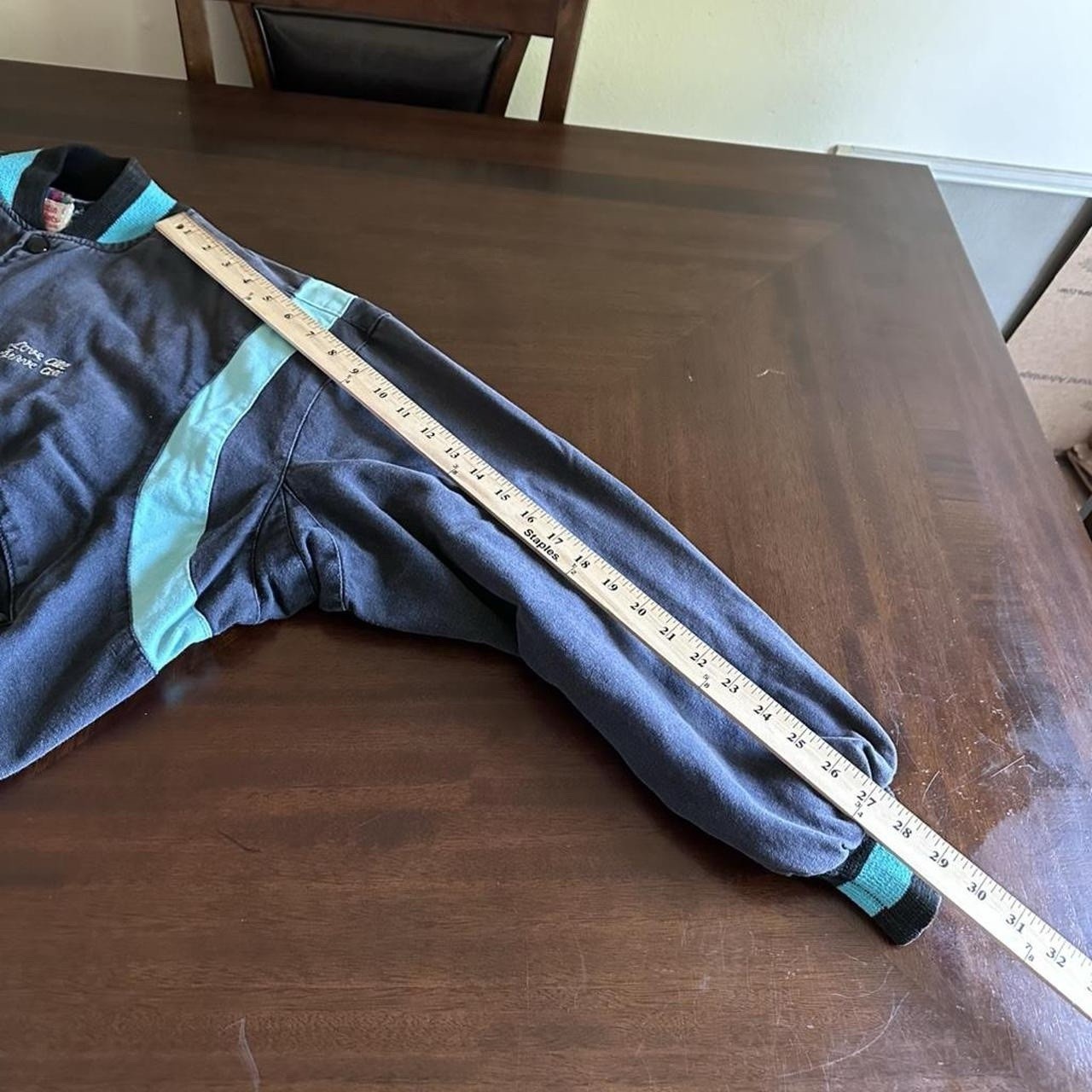 Vintage Hard Rock Cafe Bomber Jacket Black Teal Cities Women’s M London New York image 6