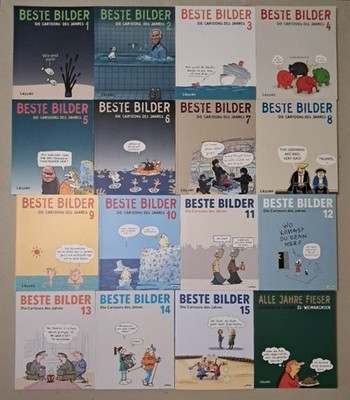 16 Bände Cartoons: Beste Bilder 1-15 + Alle Jahre fieser, Lappan Verlag