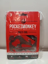 Zootility Pocket Monkey Multi Tool 3.25" x 2" Stainless Steel Construction JB9F