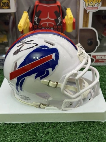 Buffalo Bills Stefon Diggs Autographed Mini Helmet Beckett COA