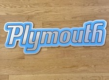 Plymouth Rapid Transit Sign  Mirrored Acrylic 22x21 &ndash; Officially Licensed Mopar