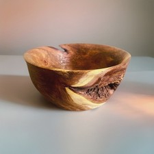 Vintage Burl Wood Live Edge Bowl Stunning