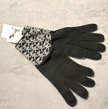 Michael Kors Gloves Gray And White With Logo New With Tags One Size