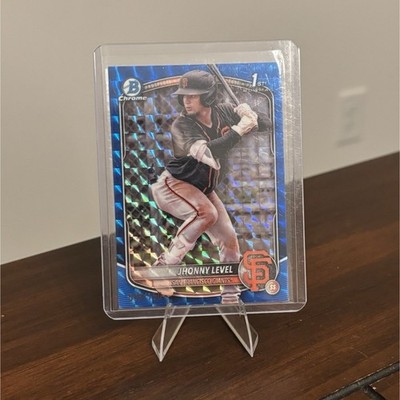 2025 Bowman Chrome Prospects Jhonny Level #BCP-147 /150 Blue Geo Refractor