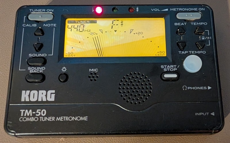 Karg TM-50 Combo Tuner + Metronome w/ Backlight LCD - Tested and Working