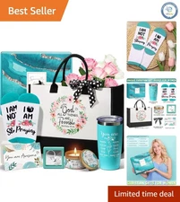 Deluxe Canvas Tote Gift Box for Christian Women - Faith & Love Inside