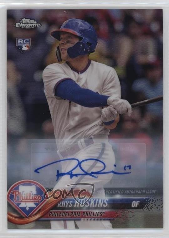 2018 Topps Chrome Update Target Exclusive Refractor Rhys Hoskins Auto 14li