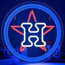 Baseball Neon Sign for Wall Decor Baseball LED Light Up Sign Basebal H-Blue