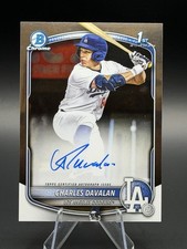 2025 Bowman Draft Charles Davalan Chrome Auto #CPA-CD 1st Prospect Dodgers