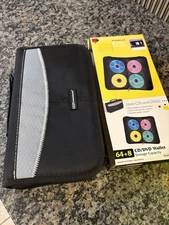 Living Solutions CD/DVD Wallet Storage Capacity Includes An 8 Disc Visor Sleeve 