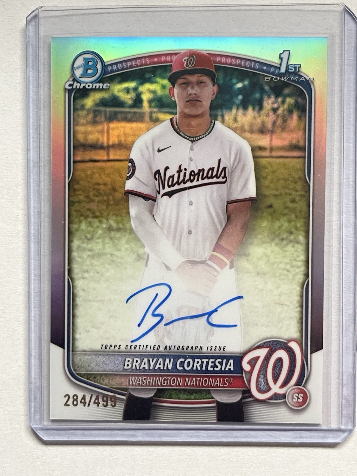 Brayan Cortesia 2025 Bowman Chrome Refractor Auto /499 #CPA-BC