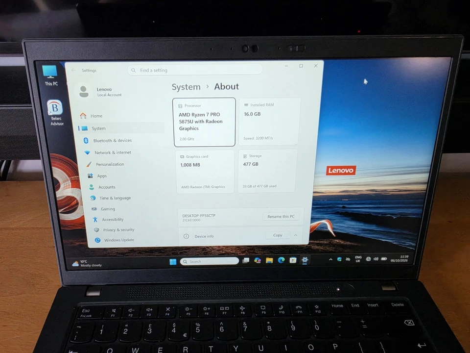 Lenovo ThinkPad L14 G3 · Ryzen 7 5875U · 16GB · 512GB, photo 3 of 5