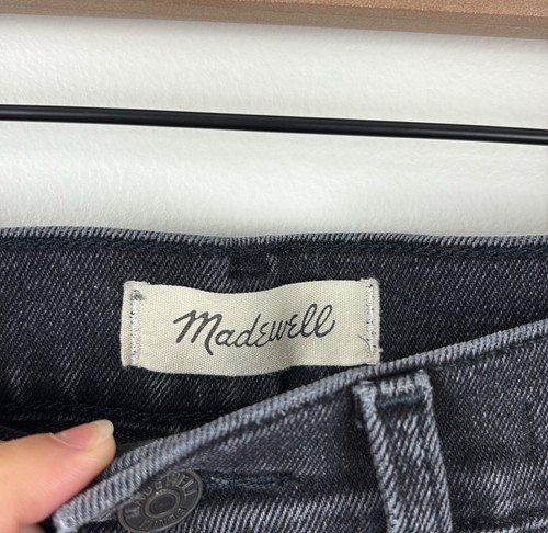 Madewell The Perfect Vintage Jean Women's Size 27 Black Denim Straight Leg - Picture 3 of 6