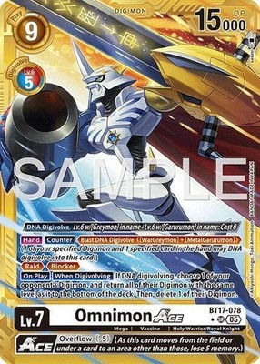 Omnimon ACE Gold Foil - BT17-078 NM - Digimon TCG | eBay