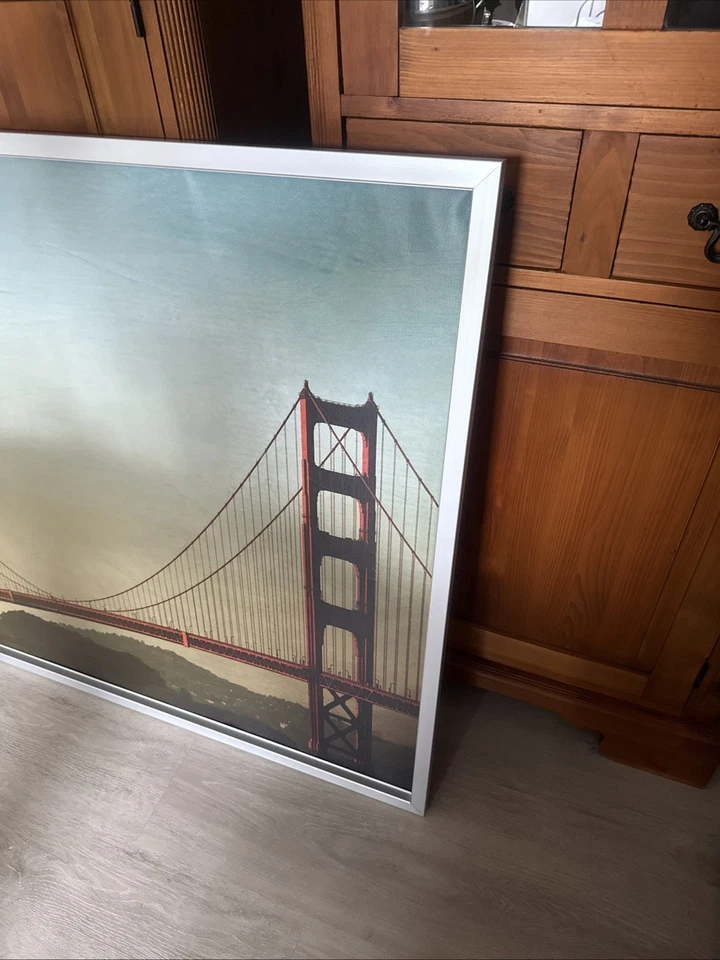 IKEA BJÖRKSTA Wandbild Golden Gate Bridge 140x100 cm mit Aluminiumrahmen - Bild 4 von 4
