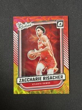 Zaccharie Risacher 2024-25 Donruss Optic The Rookies Red Gold Scope 35/99 RC