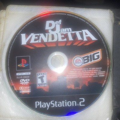 Def Jam Vendetta Sony PlayStation 2 PS2 Greatest Hits Disc Only TESTED WORKING