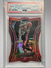 JIMMY BUTLER 2019-20 PANINI SELECT PRIZM MAROON DIE CUT PSA 10 #/175 MIs-Labeled
