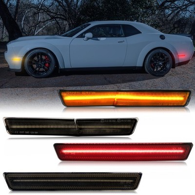 4x Fender LED Side Marker Lights For 18-22 Dodge Challenger SRT Hellcat Widebody