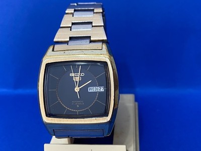 UHR SEIKO 5 TV AUTOMATIC BLACK DIAL 6119-5530 JAPAN MEN