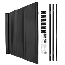 5ft Roll Up Truck Bed Tonneau Cover for Honda Ridgeline 2017-2025  With LED Lamp