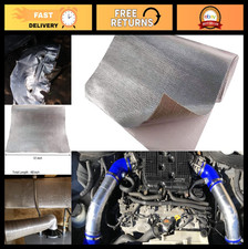 12" x 48" Aluminized Heat Shield Mat - Thermal Barrier, Adhesive Backed, High Te