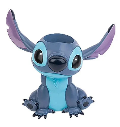 Pot à crayons Stitch Disney, figurine en résine pour décorer votre espace de travail