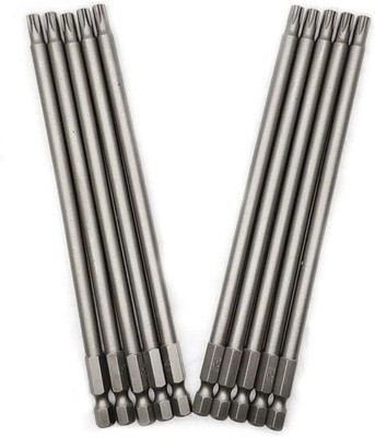 10PCS 6150mm T27 Torx Head Screwdriver Bit Set, 14 Inch T27, 150mm6inch