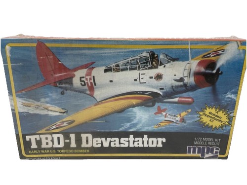 VTG 1983 MPC TBD-1 Devastator Torpedo Bomber Airplane 1/72 Model Kit #1-4111 NEW - Picture 1 of 8