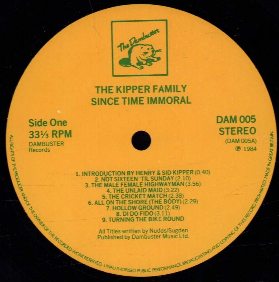 Inmorrel Tails Kipper Family Since Time Immoral LP vinyl UK Dambuster 1984 DAM005 ...