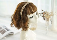 0.75 Inch Lightweight Comfortable chain headband,stylish fashion hairband Black