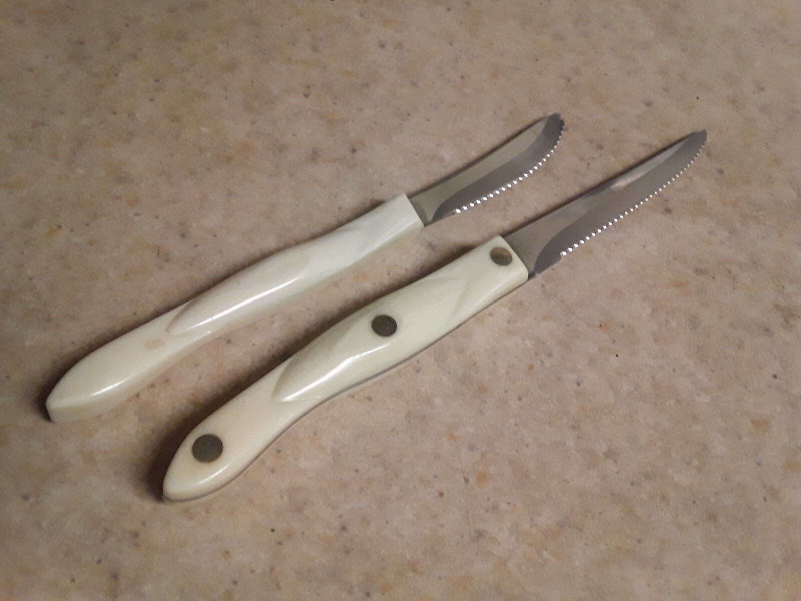  Cutco trimmer and table knife both with Pearl Handles - Both Are Very Sharp