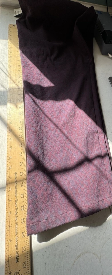 Pantalón Doncaster Mujer Leopardo Jacquard Tiro Alto Talla 16 Ciruela Burdeos Tranquilo Lujo Foto 4 de 4