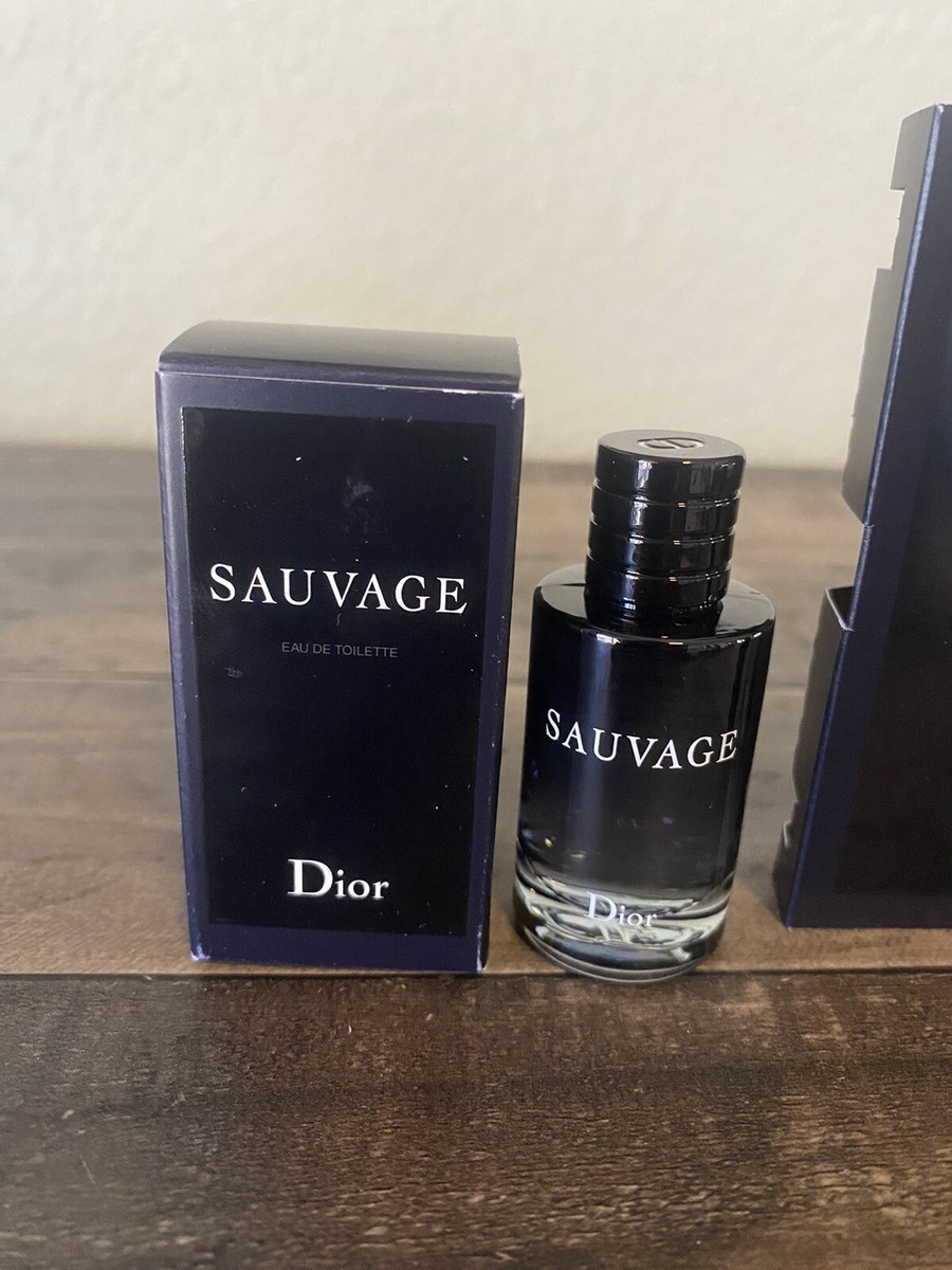 2 PC LOT Dior Sauvage EDT Travel Size .34 oz/10 ml & Sauvage
