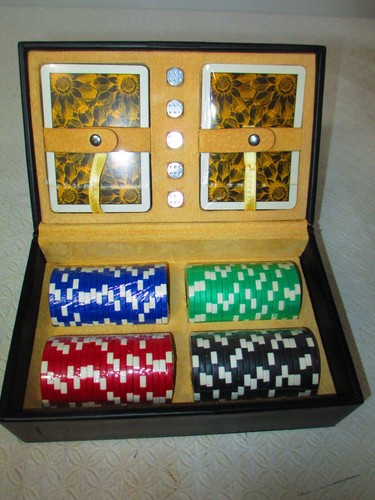 Poker Game 7 Piece Gift set & Storage Case NEW - Picture 5 of 5