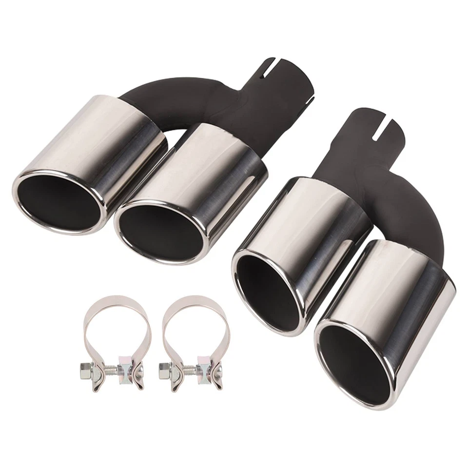 2x Terminali di Scarico per Audi A6 4G A5 8T3 A4 8K B8 Q5 2.0T 2010-2024 - Immagine 3 di 4
