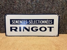 Semences Selectionnees Ringot French Enamel Sign - Selected Seeds