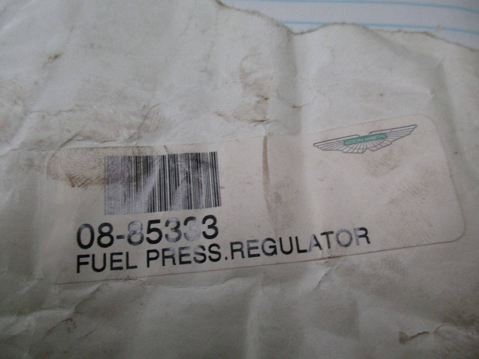 Aston Martin DB7 Vantage V12 fuel pressure regulator  08-85333